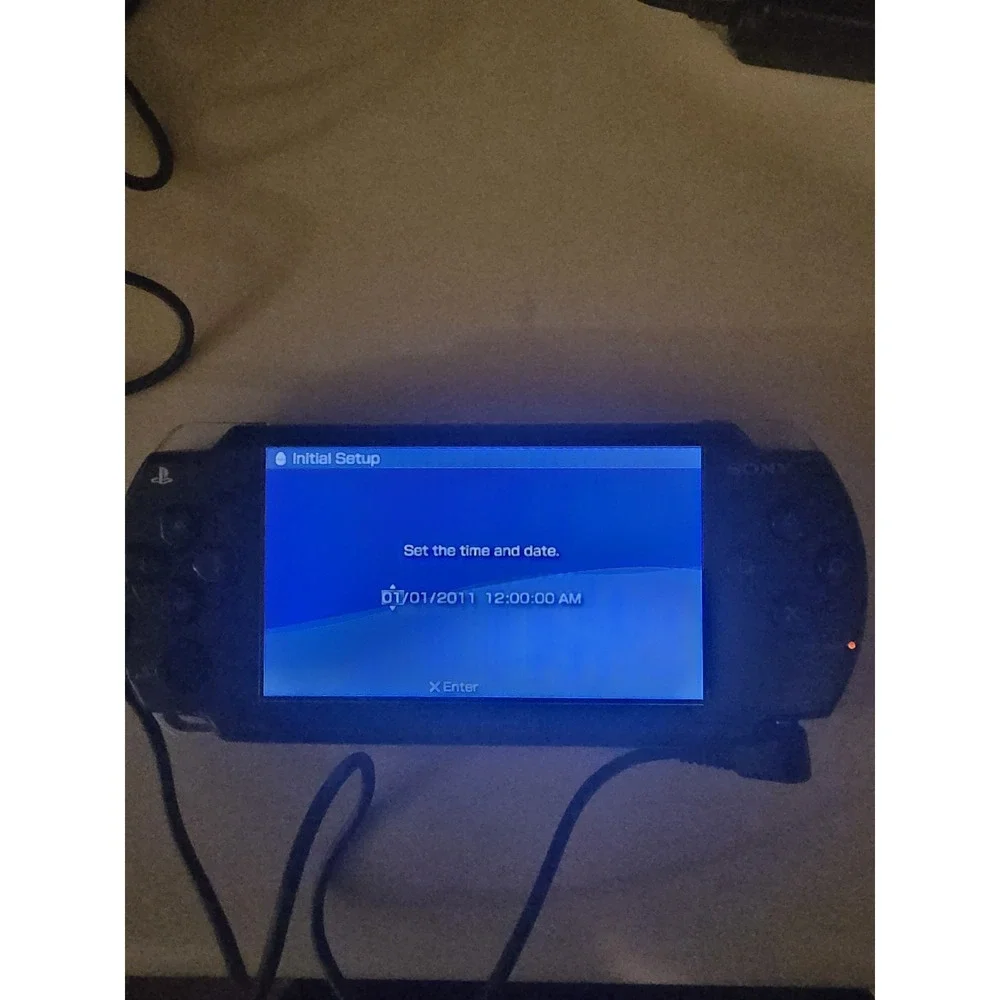 Sony PlayStation Portable PSP Lot Console Charger Games Bundle (Factory Reset)